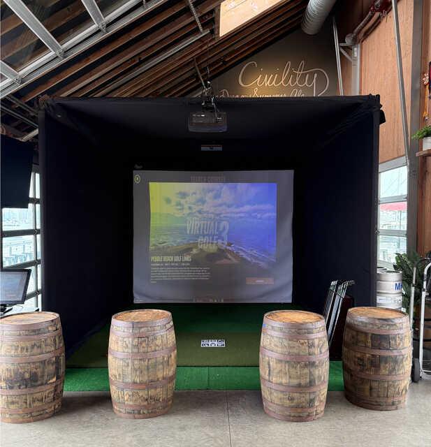 Trackman SIM at Eppig Brewing Point Loma - photo 2